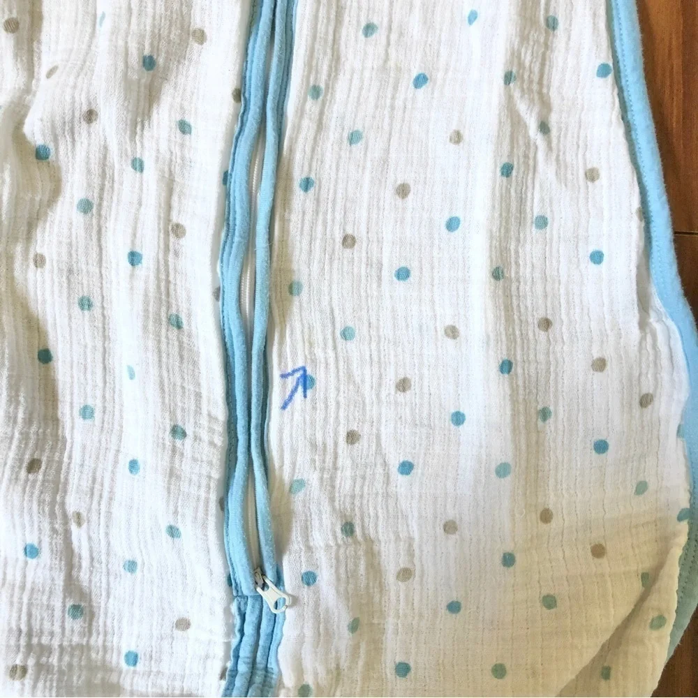Aden & Anais Sleep Sack Zip Front Sleeping Bag Wearable Blanket Gauze Cotton